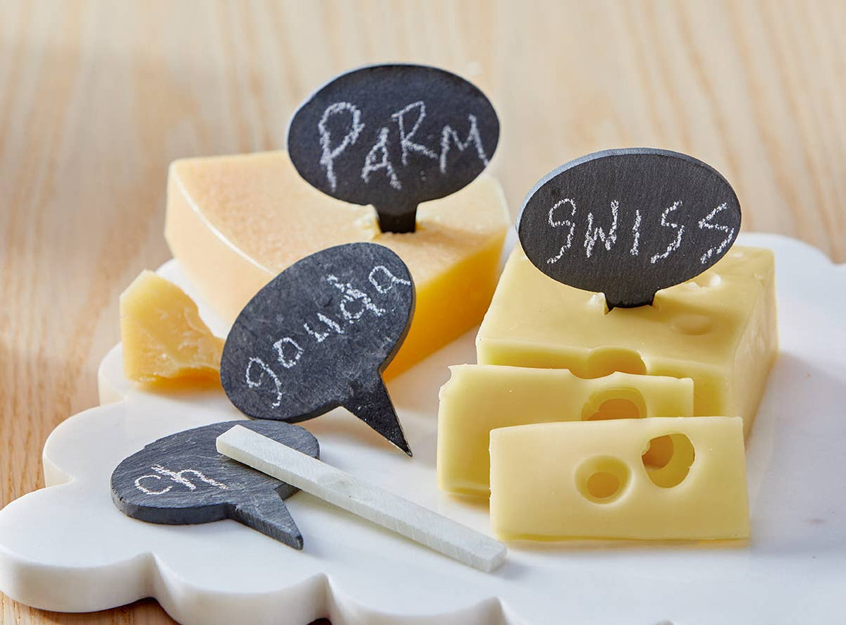 Slate Cheese Markers & Talc Pen Set