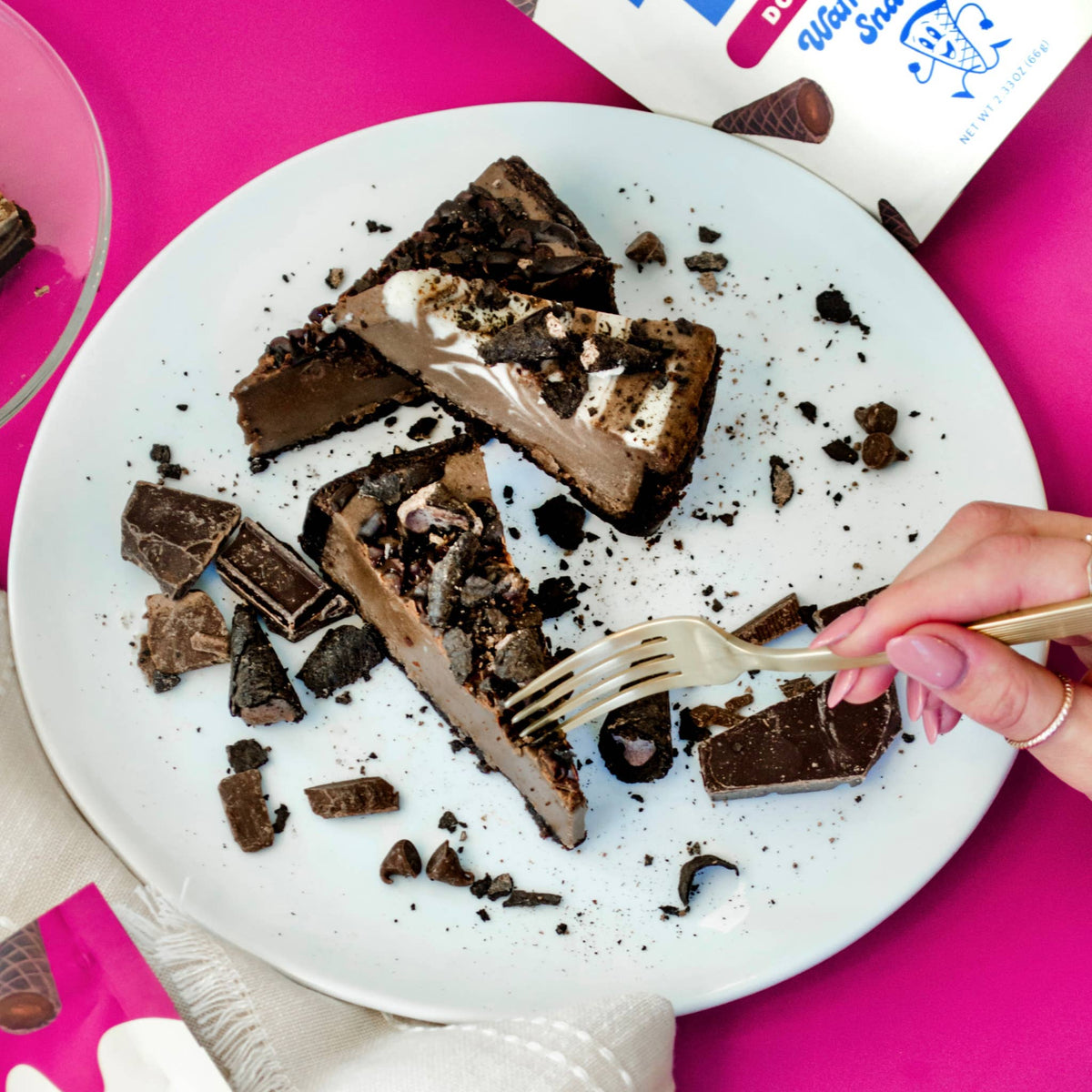 Double Fudge Waffle Cone Muddy Bites