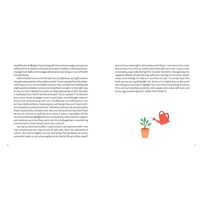 Text document with a plant and watering can icon on a white background