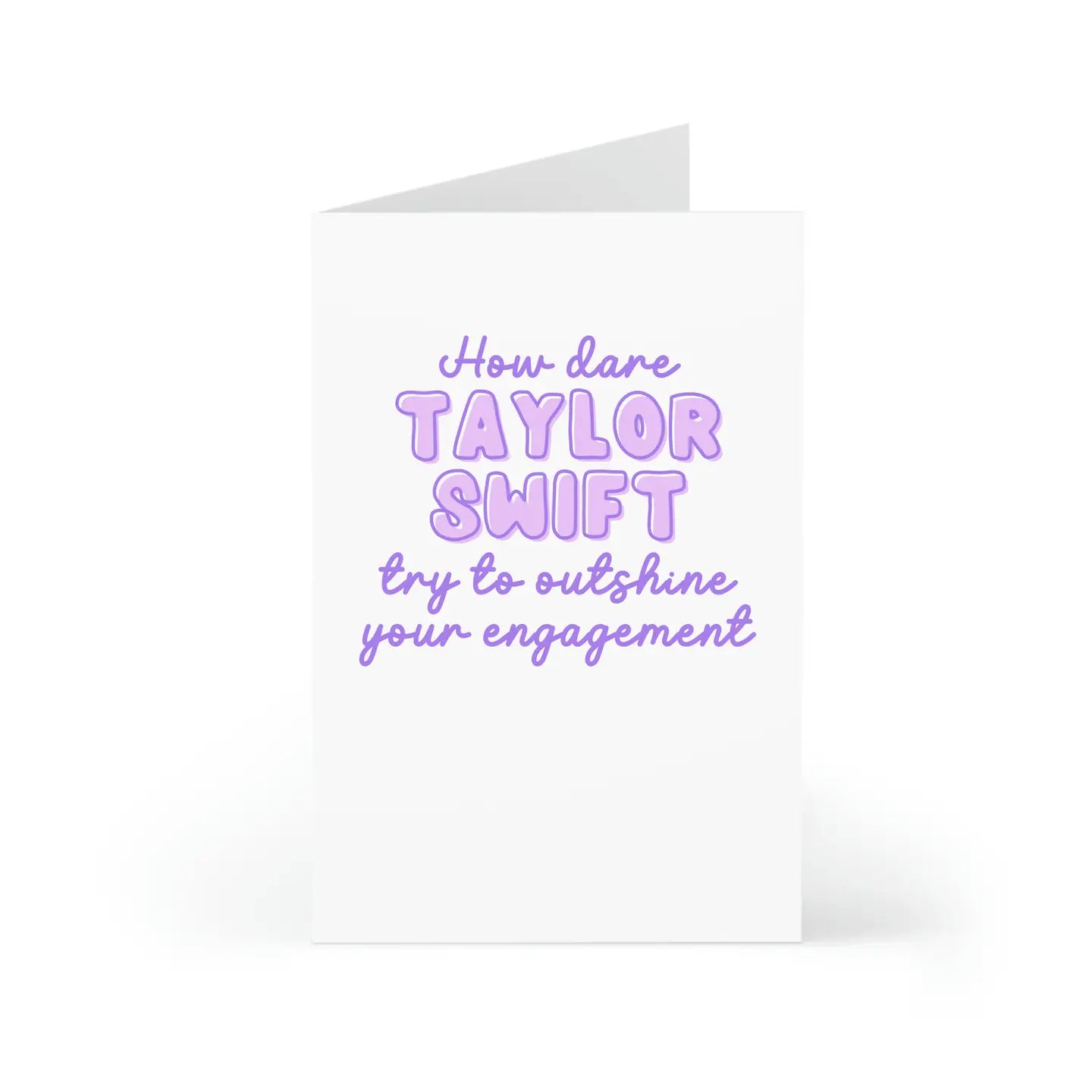 Funny Taylor Swift Engagement Card