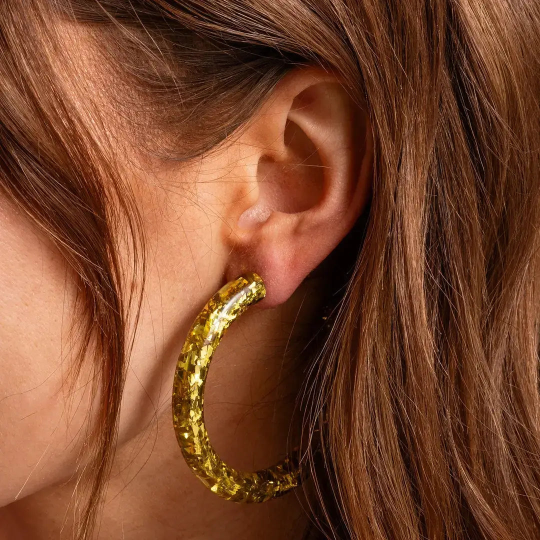 Confetti Hoop Earrings