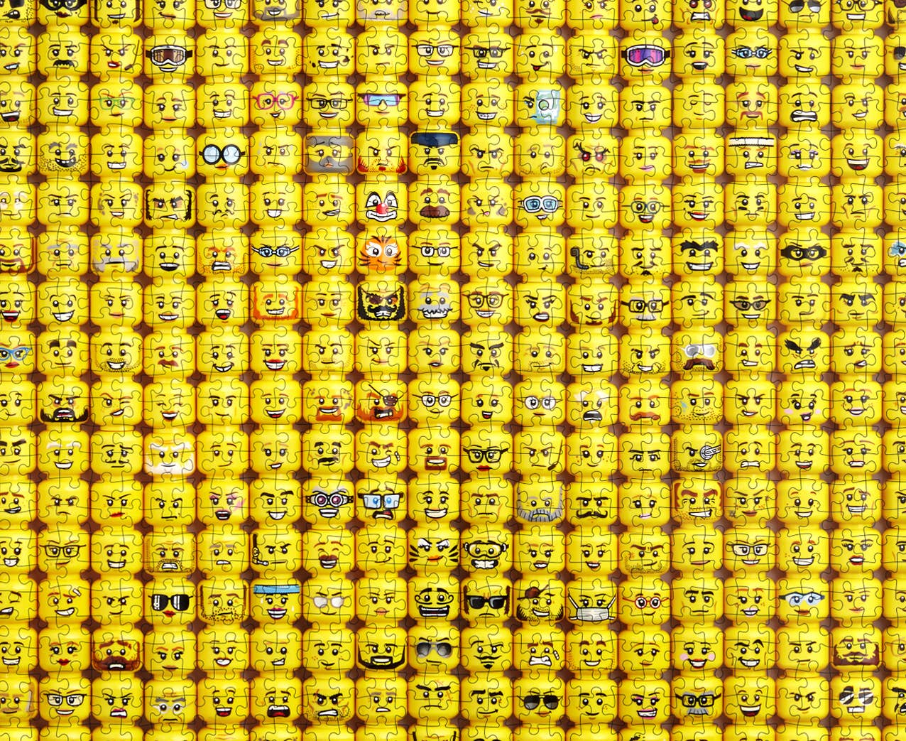 Lego Minifigure Faces Puzzle