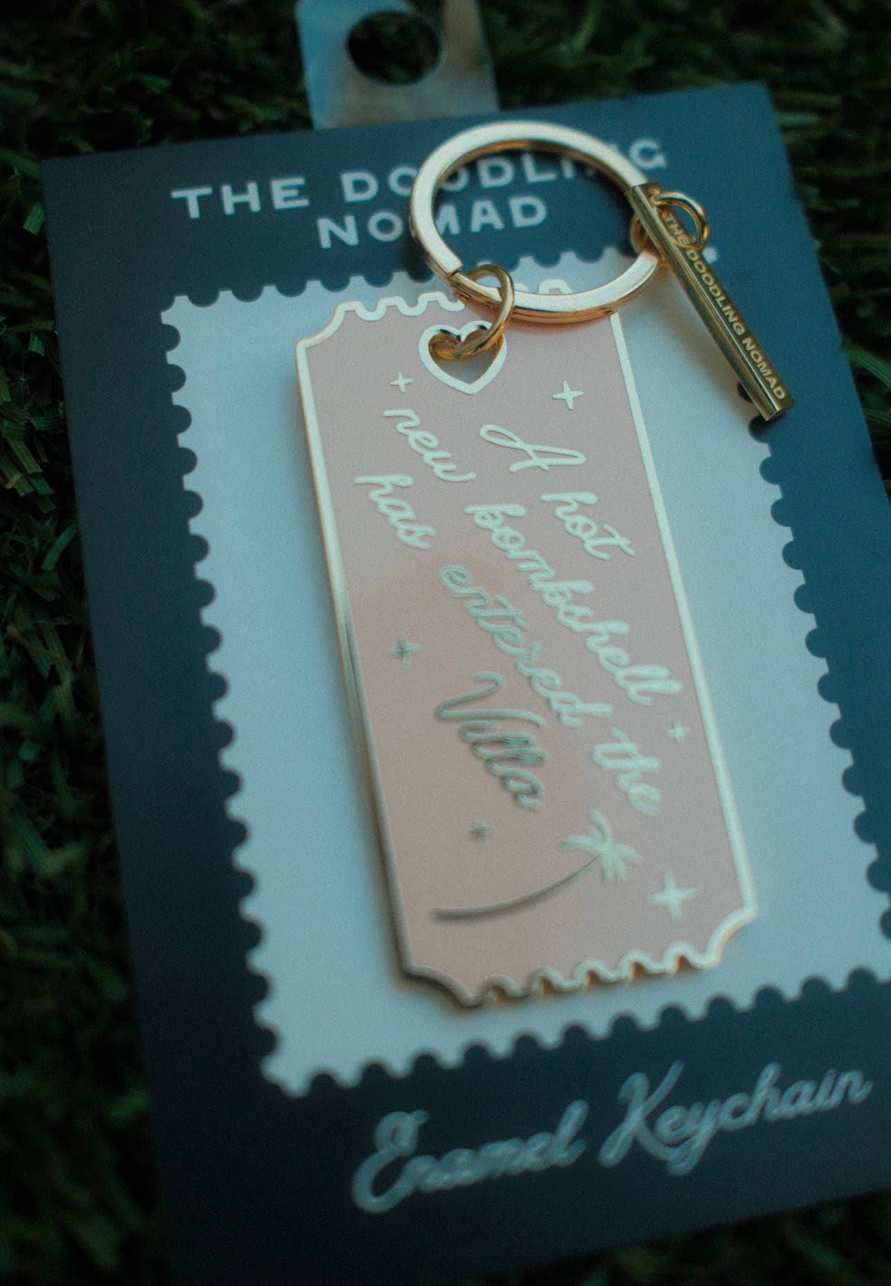Island of Love Hard Enamel Keychain