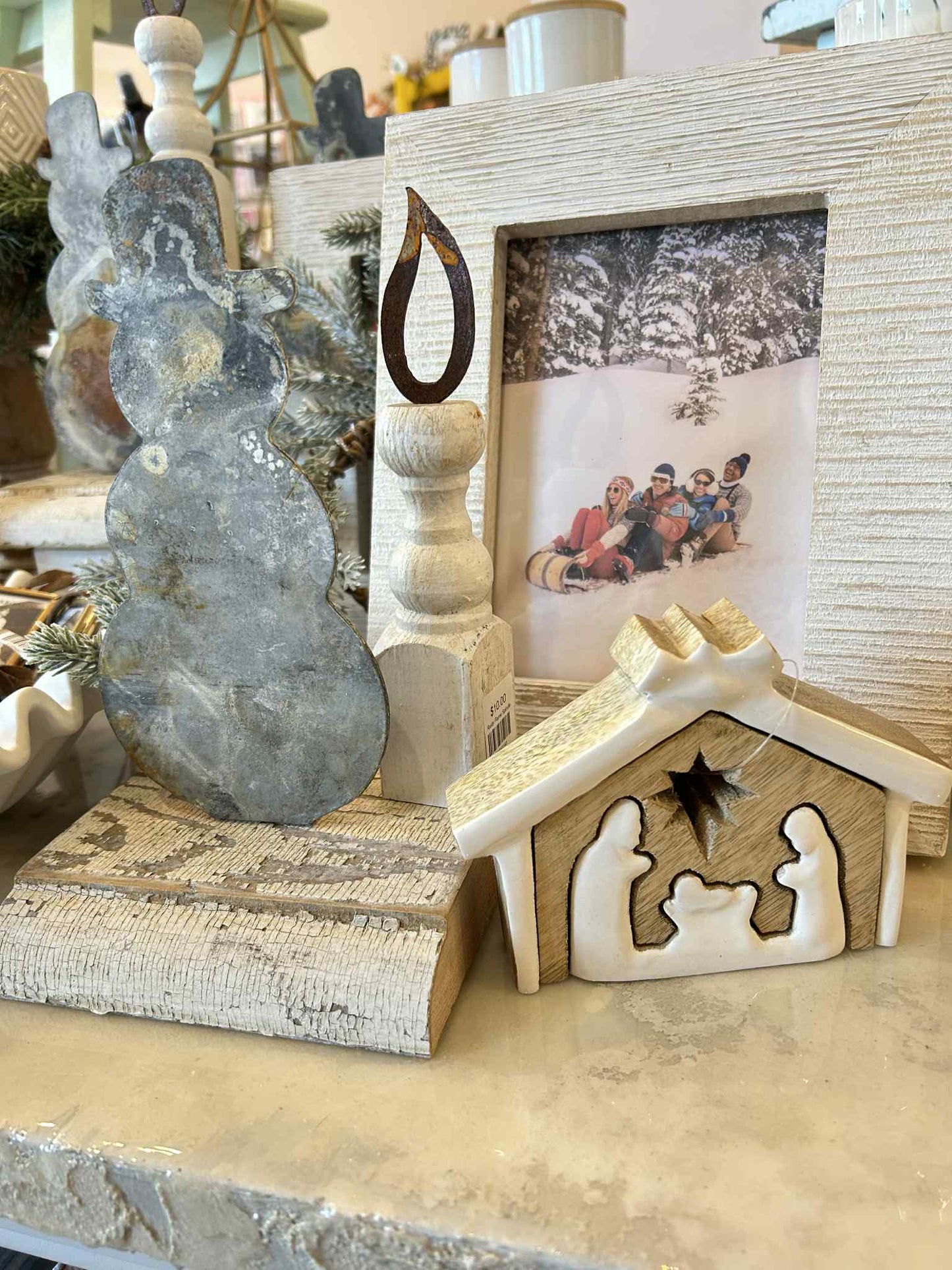 Rusty Snowman Sitter