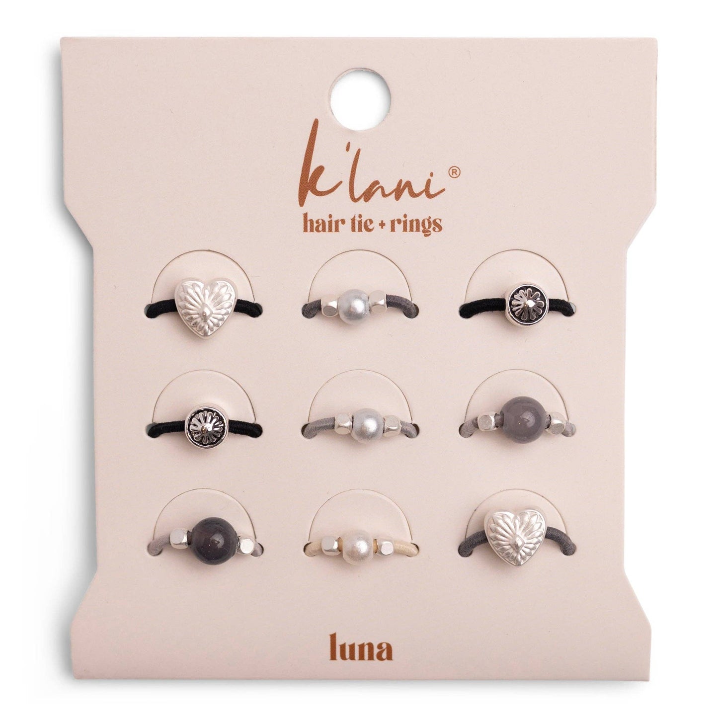 K'Lani Hair Tie Rings- Luna