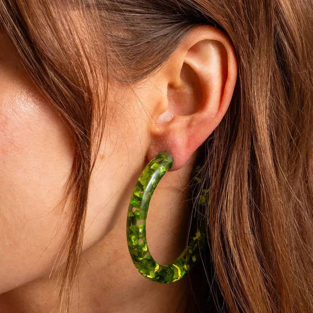 Confetti Hoop Earrings