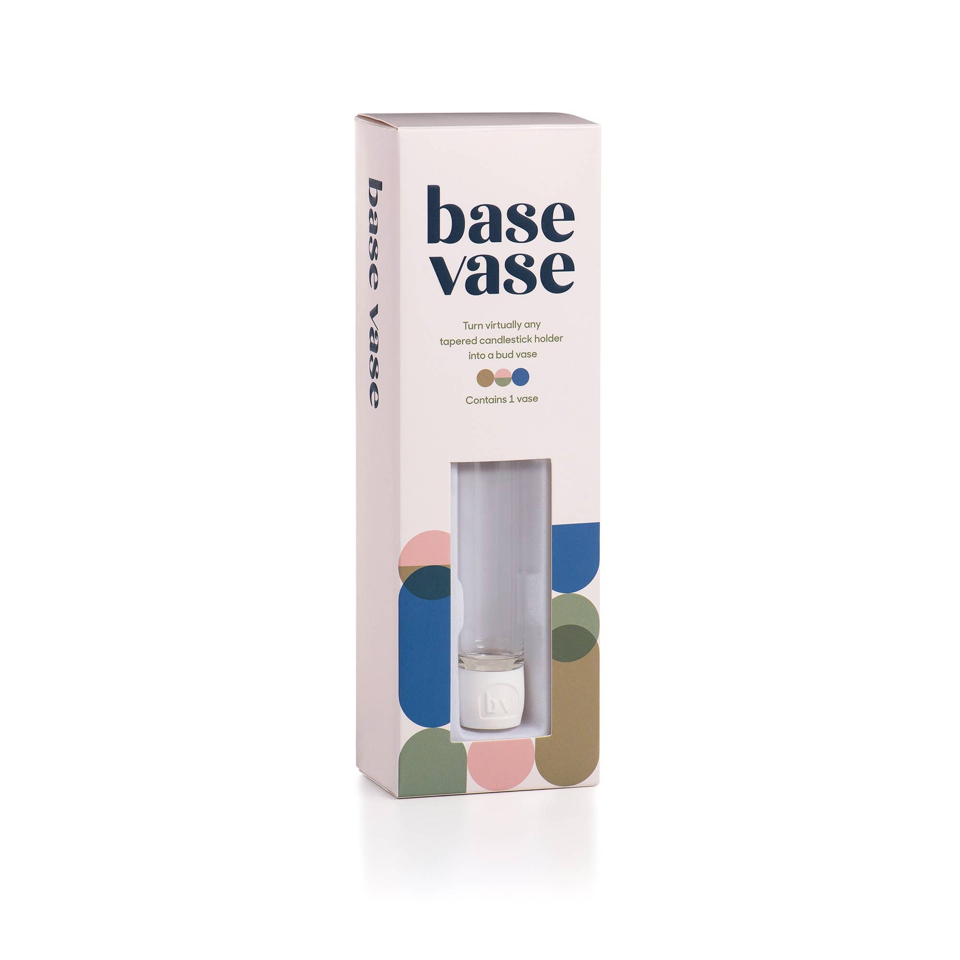 Base Vase packaging with a small vase inside on a white background