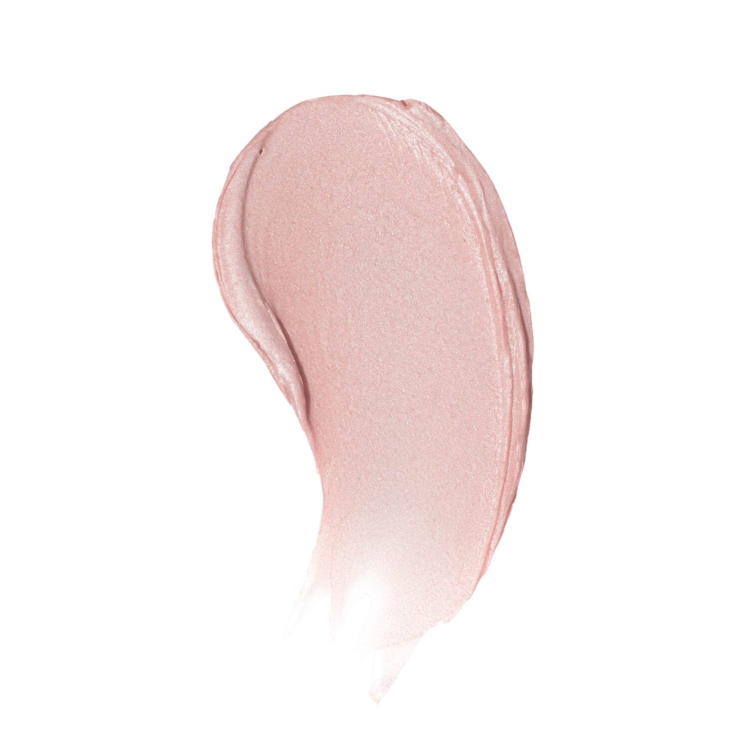 Pink makeup swatch on a white background