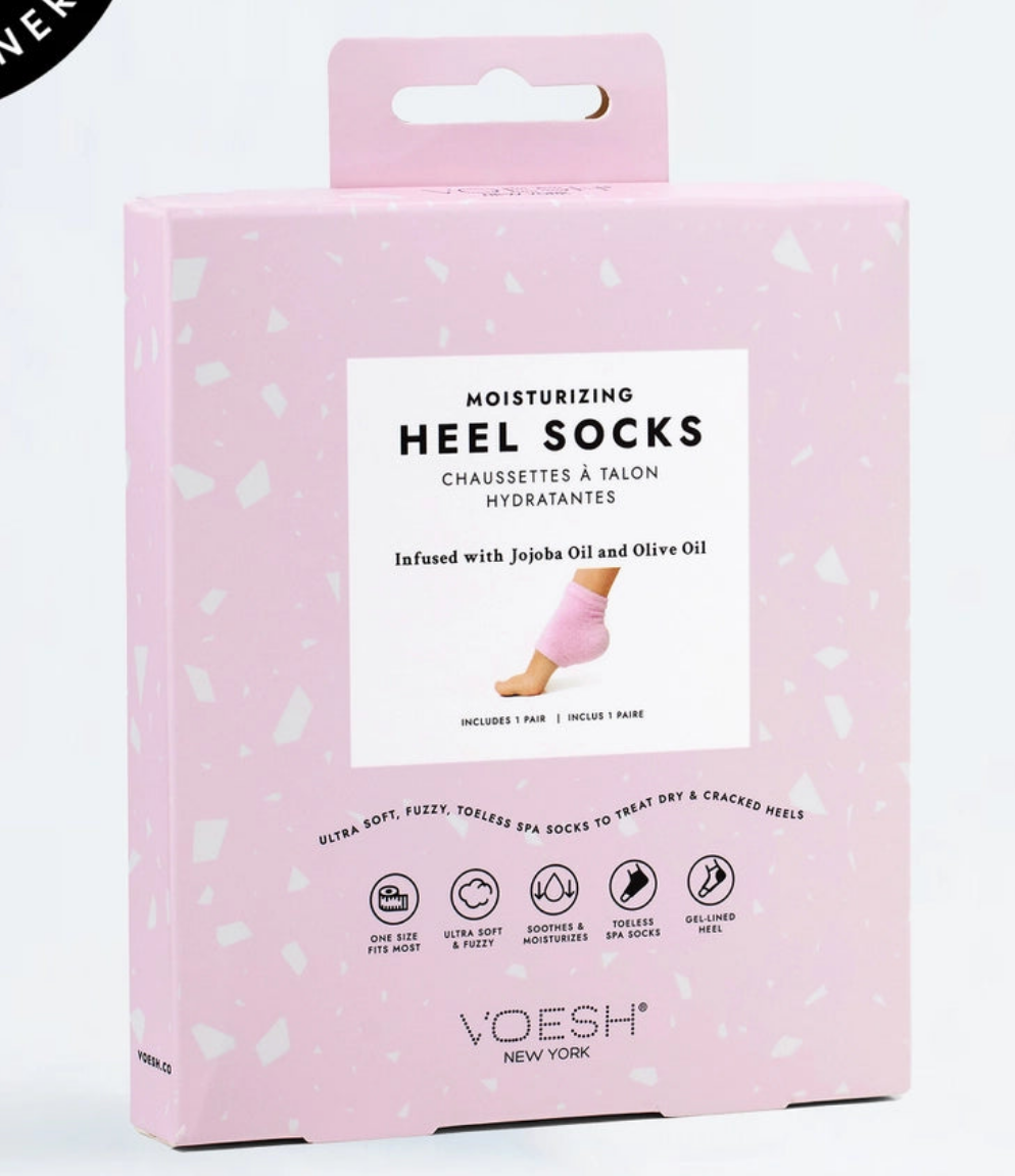 Moisturizing Heel Socks- Pink