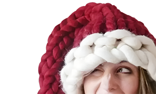 Chunky Knit Santa Hat (2 sizes)