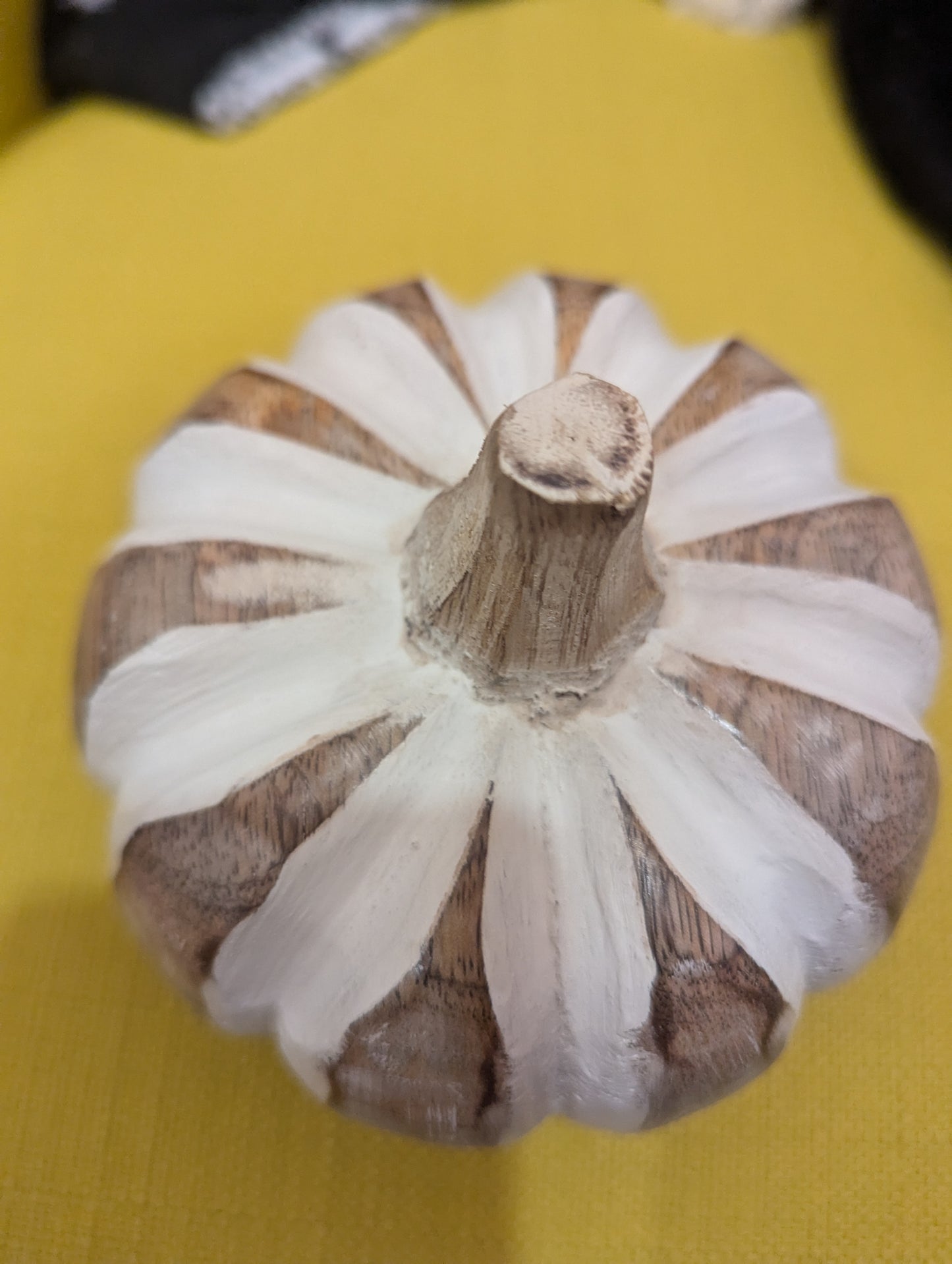 Baby Boo Wooden Pumpkin