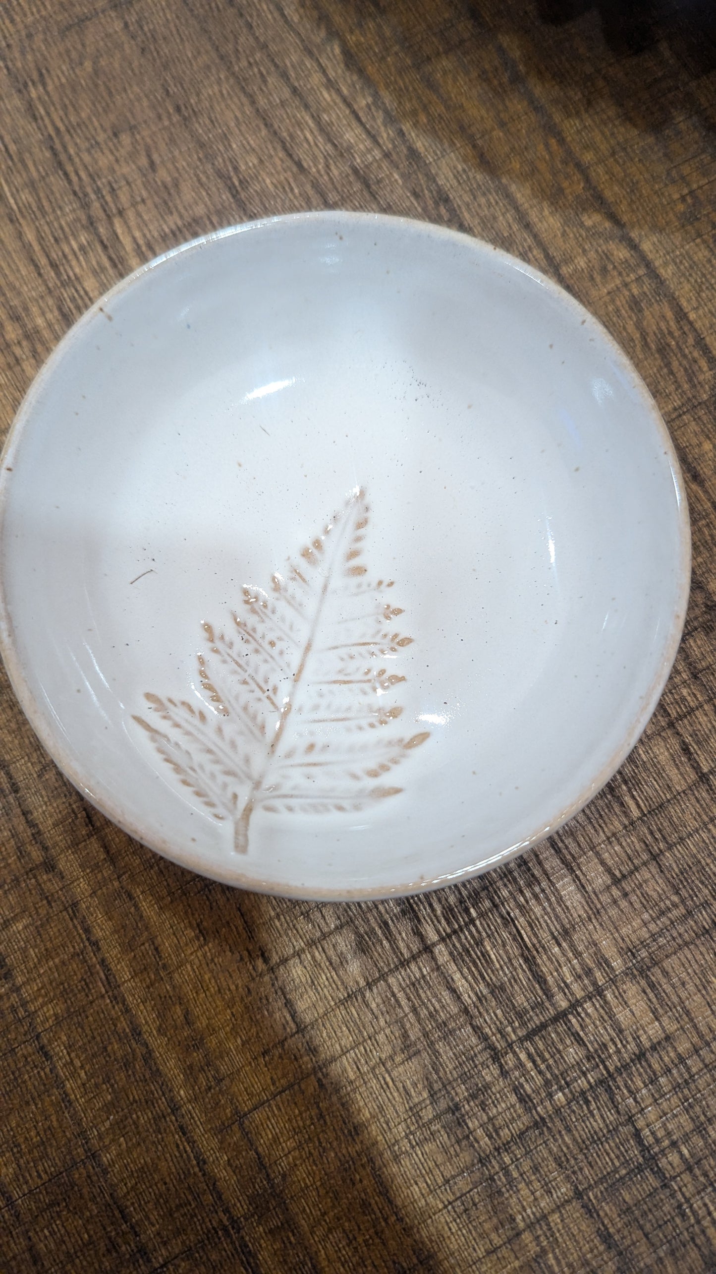 Fern Glazed Dish