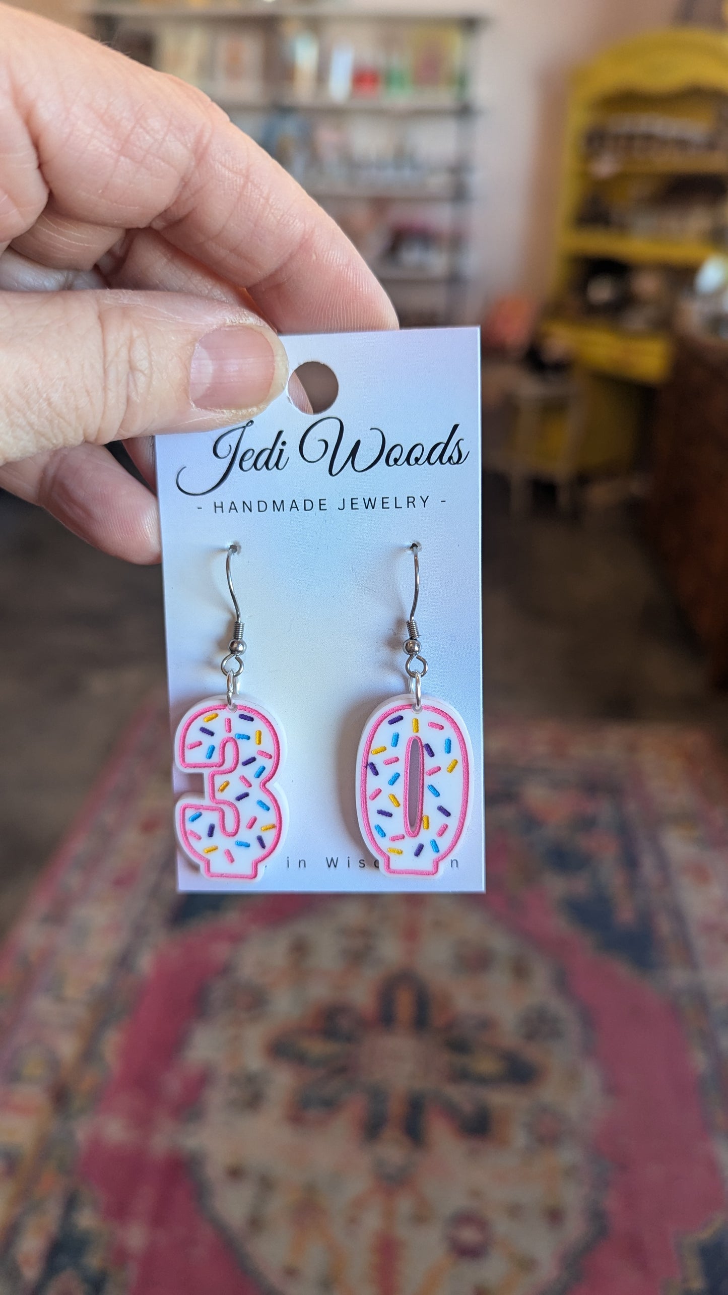 Birthday Candle Earrings (choose age)