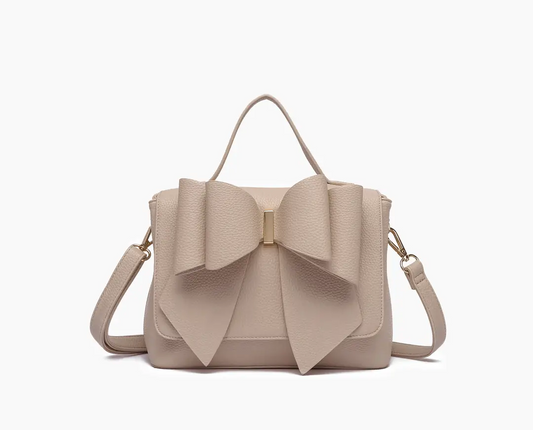 Eva Double Bow Crossbody-Tan