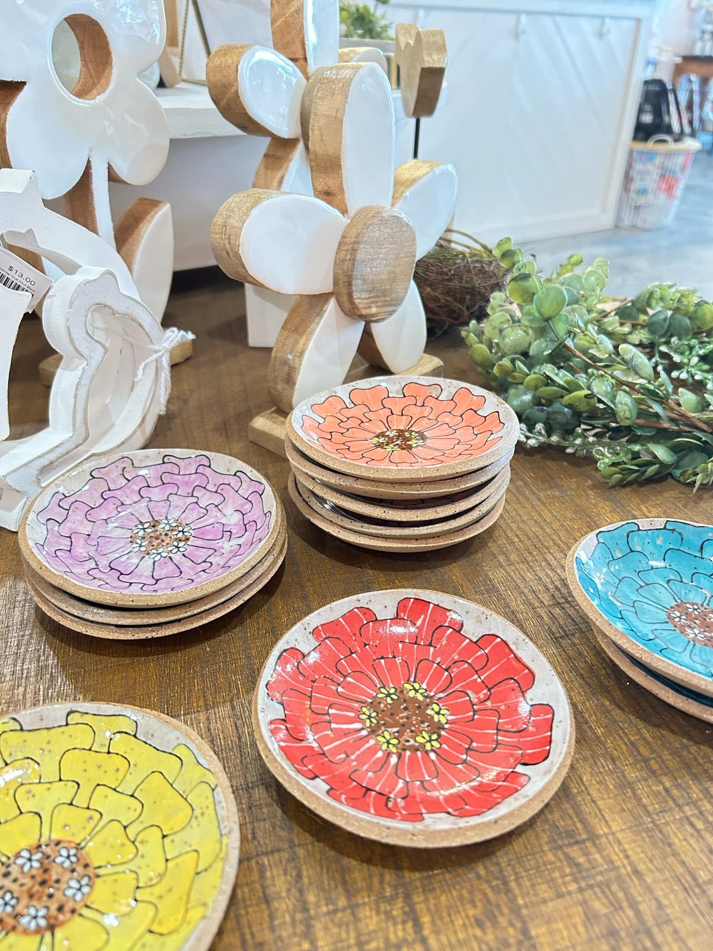 Dahlia Pottery Dishes