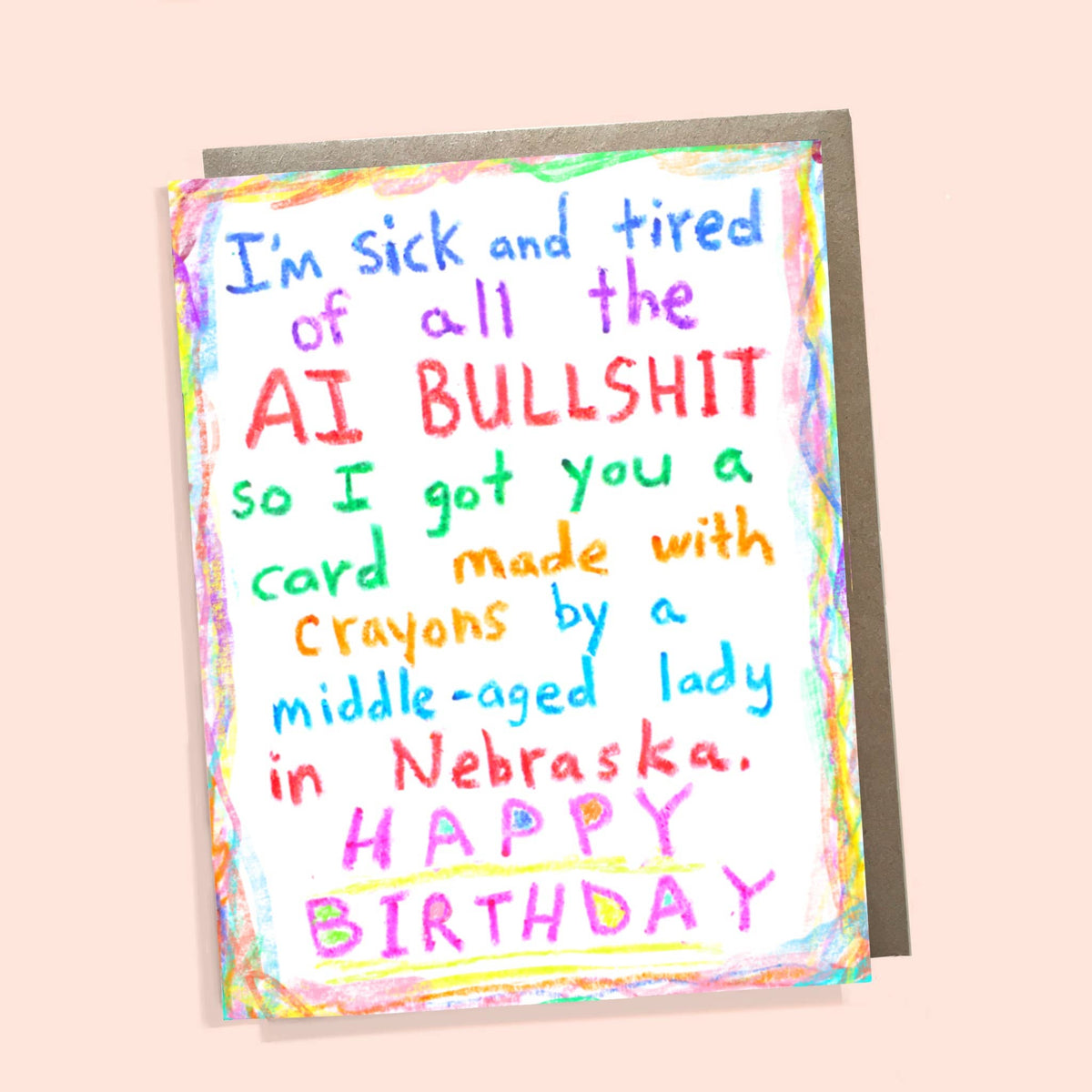 Tired of Artificial Intelligence Card