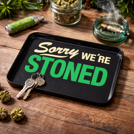 "Sorry We're Stoned" Trinket Tray