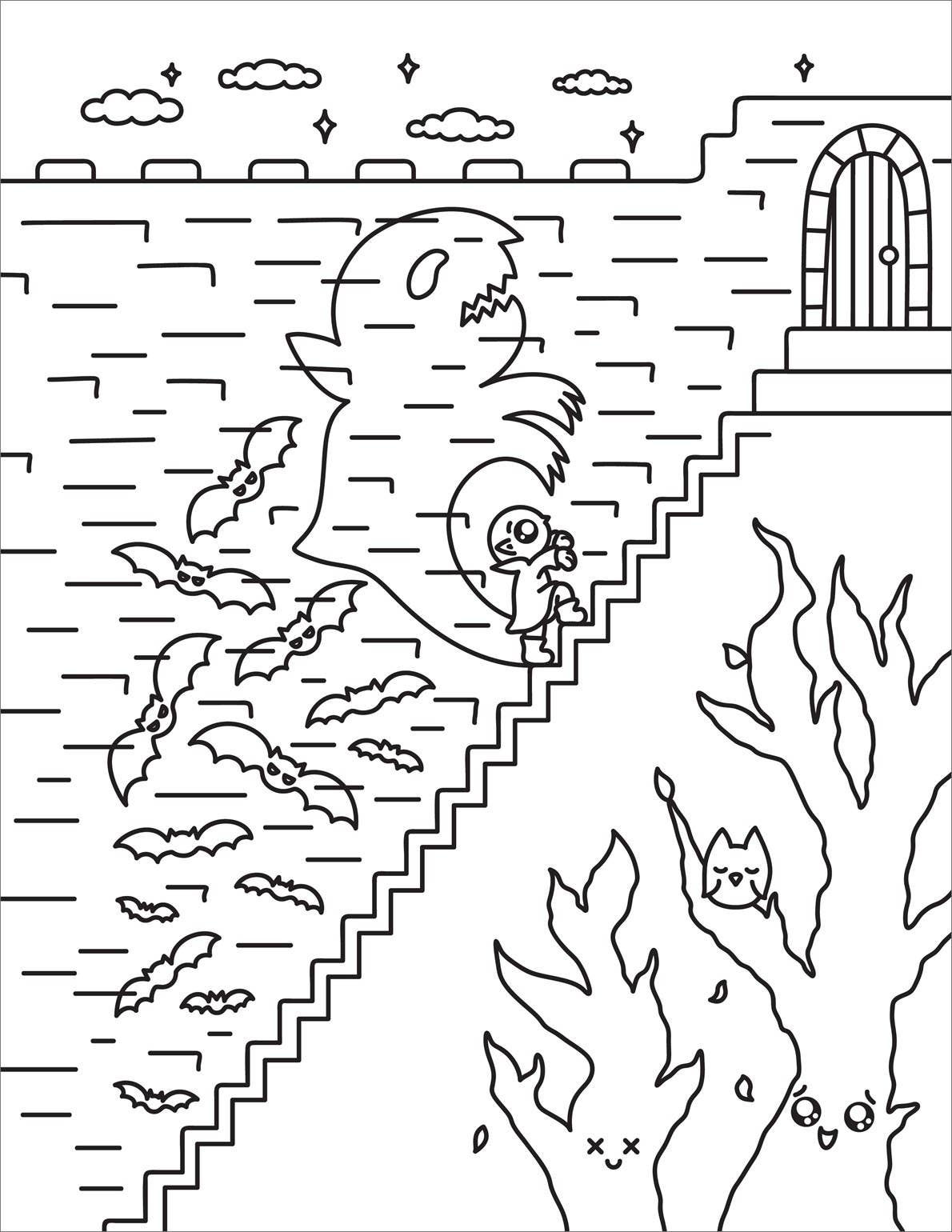 Creepy Cute Horror Coloring Book