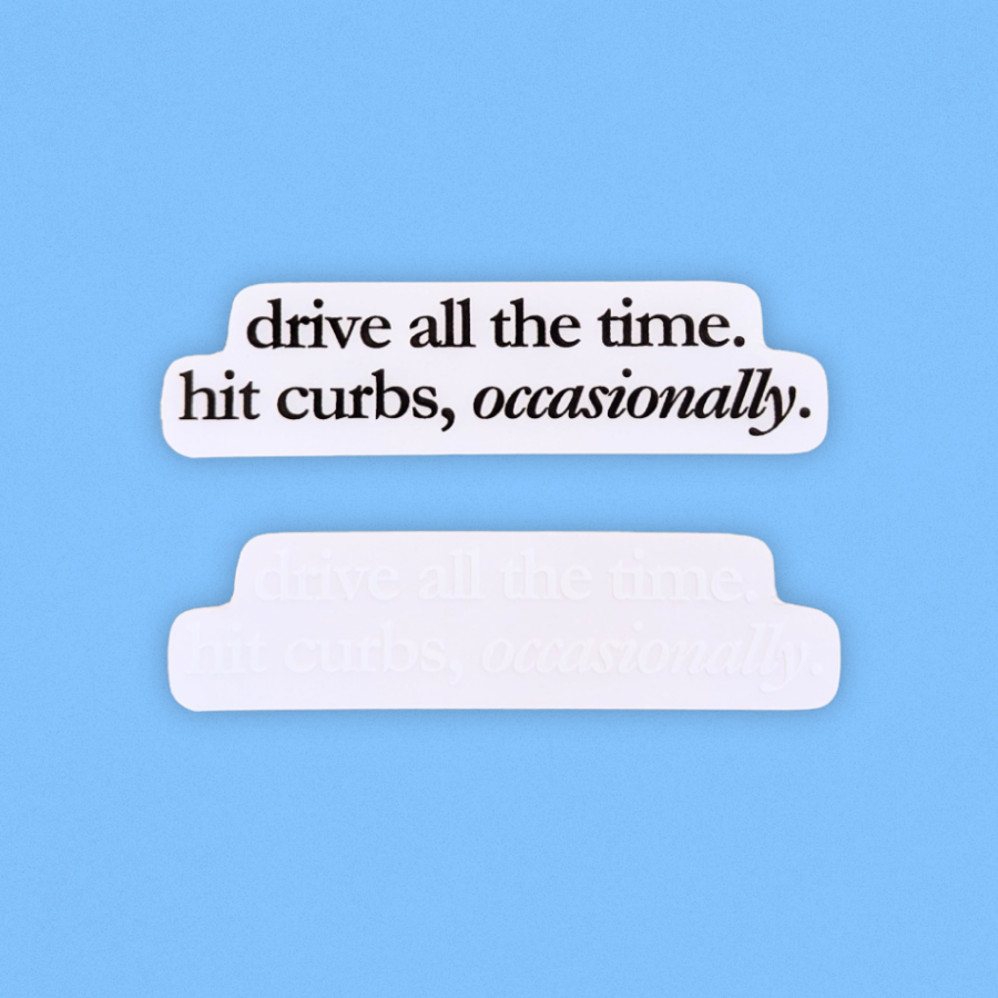 Mirror Decal- Hit Curbs