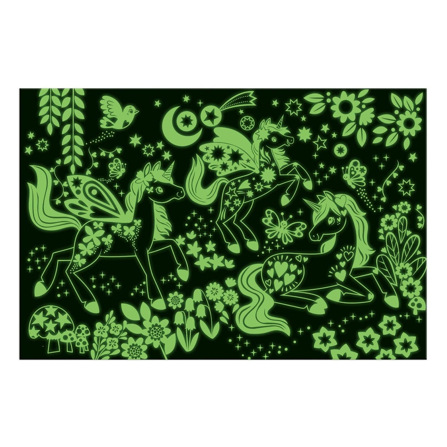 Unicorn Dreams 100 Piece Glow in the Dark Puzzle