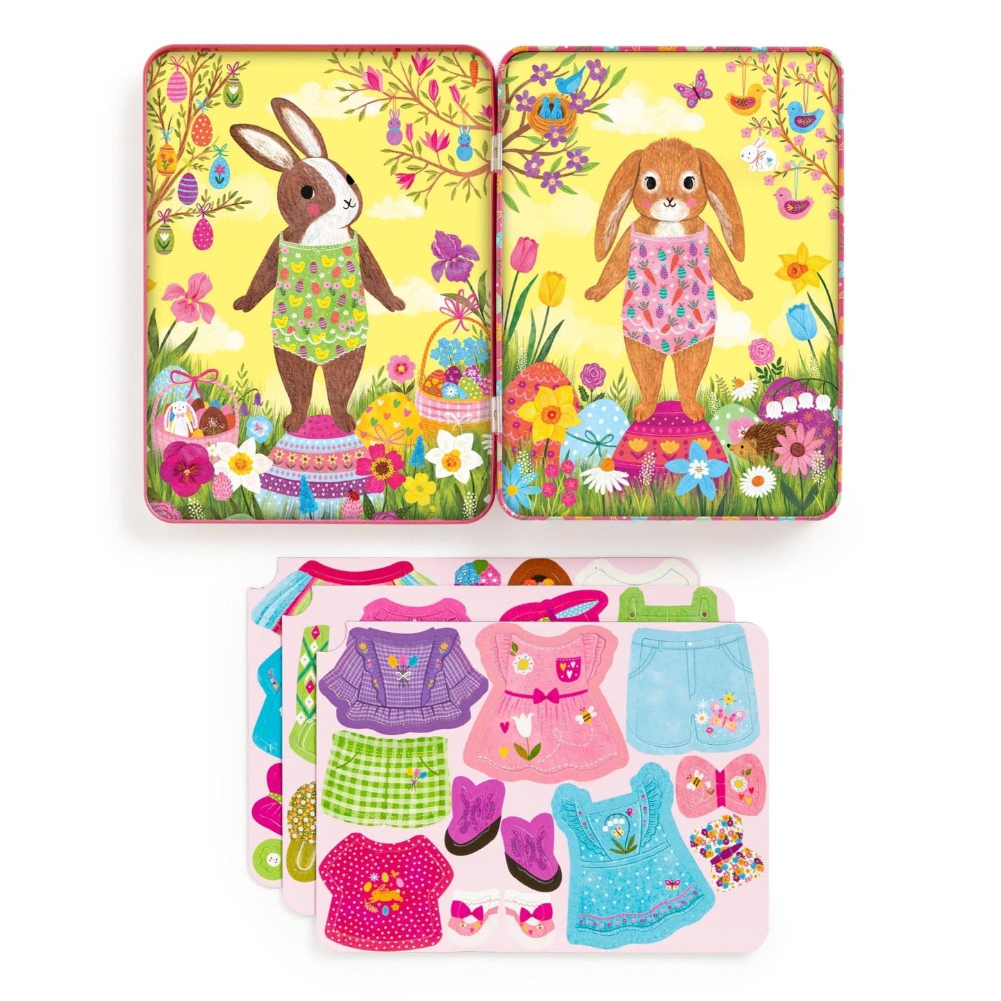 Garden Bunnies Magnetic Dress-up