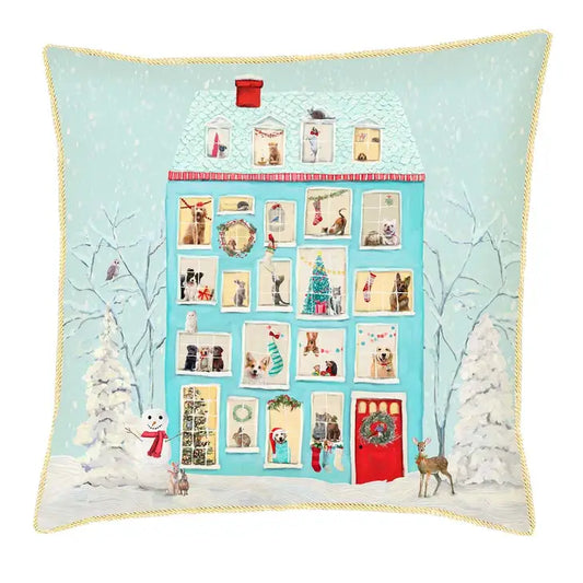 Festive Animal House Pillow