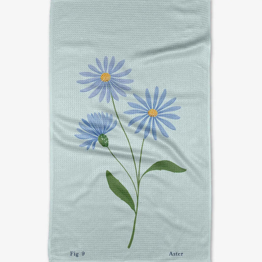 Geometry Tea Towel- September Aster