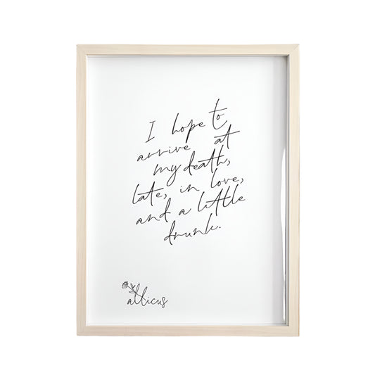 Atticus Art Print-Late in Love