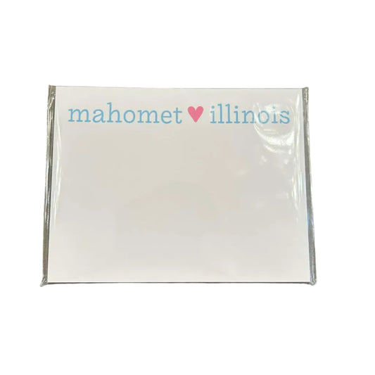 Mahomet Illinois Heart Dittie Notepad