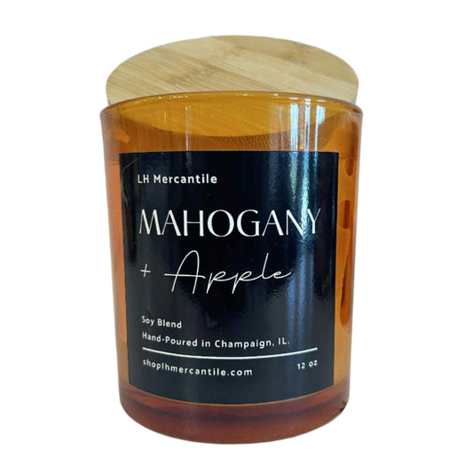 LH Mercantile Candle-Mahogany and Apple