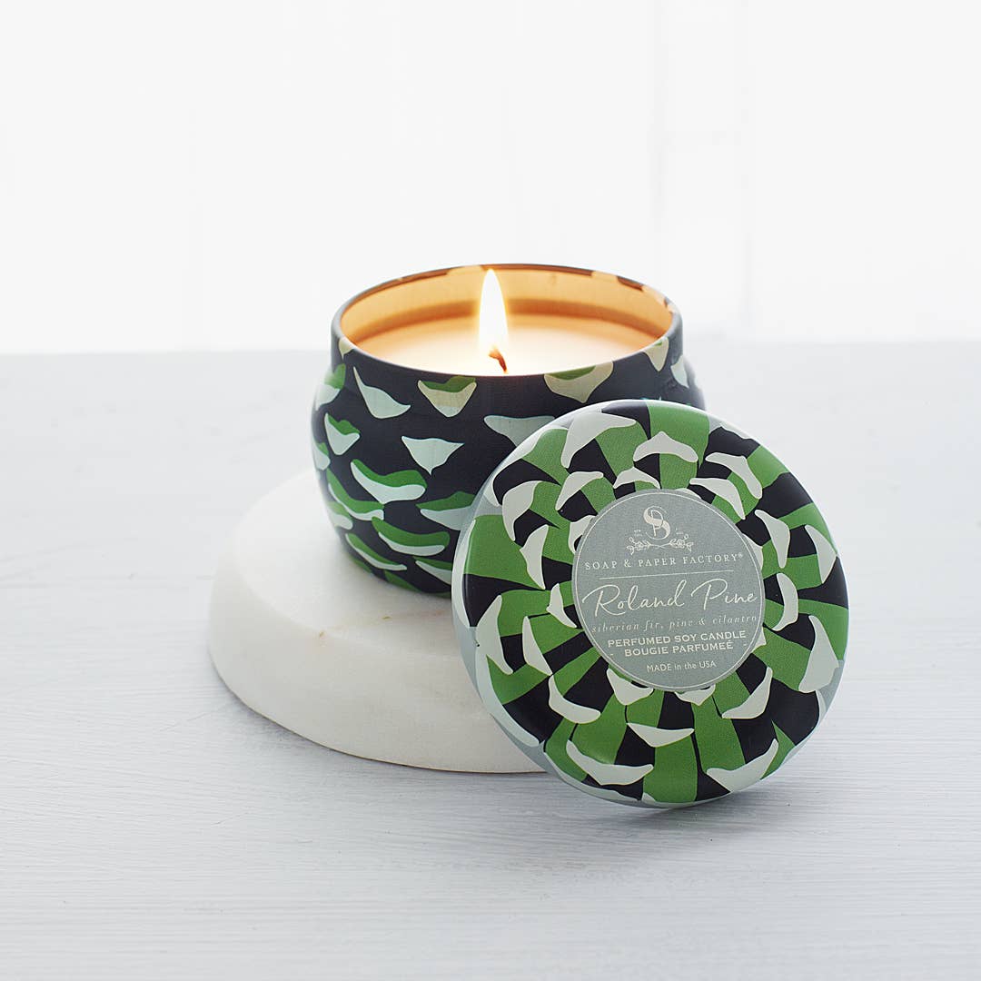 Roland Pine Small Tin Soy Candle