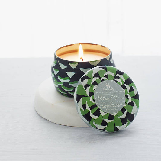Roland Pine Small Tin Soy Candle