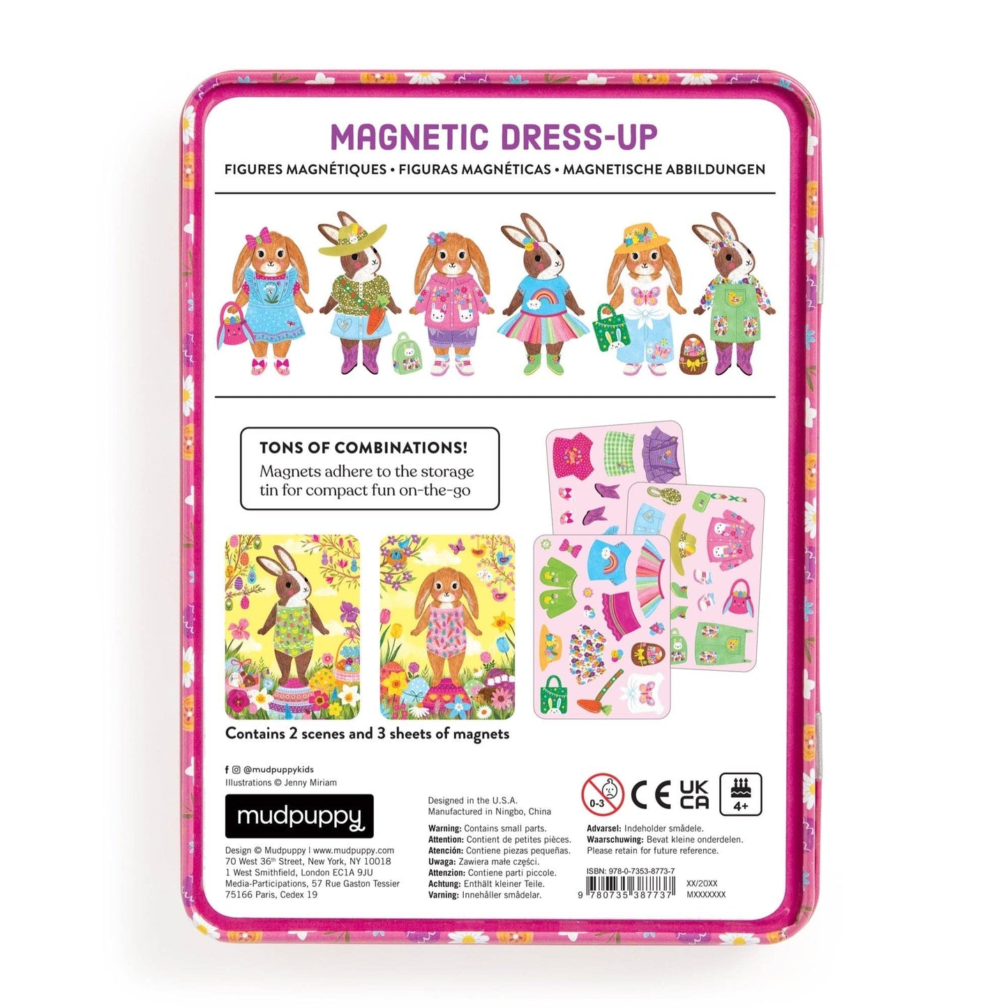Garden Bunnies Magnetic Dress-up