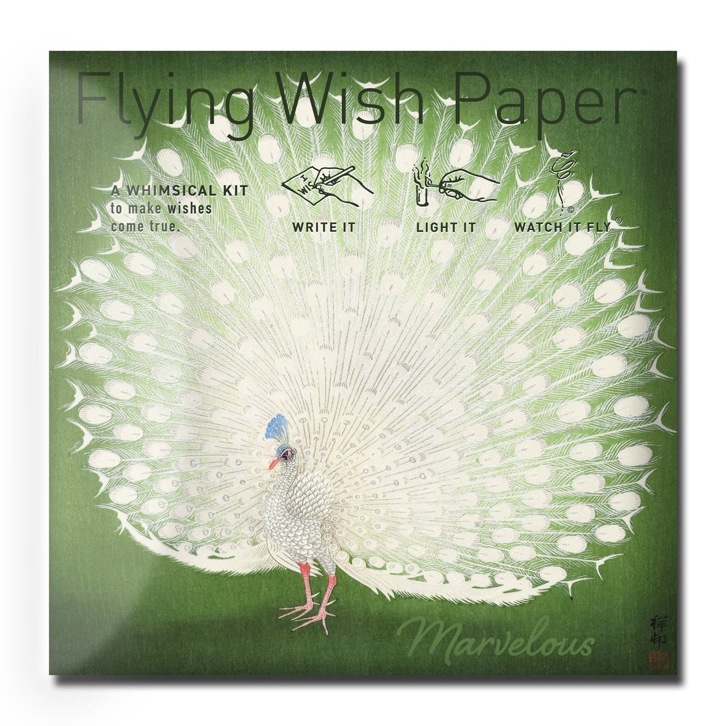 Flying Wish Paper- Peacock