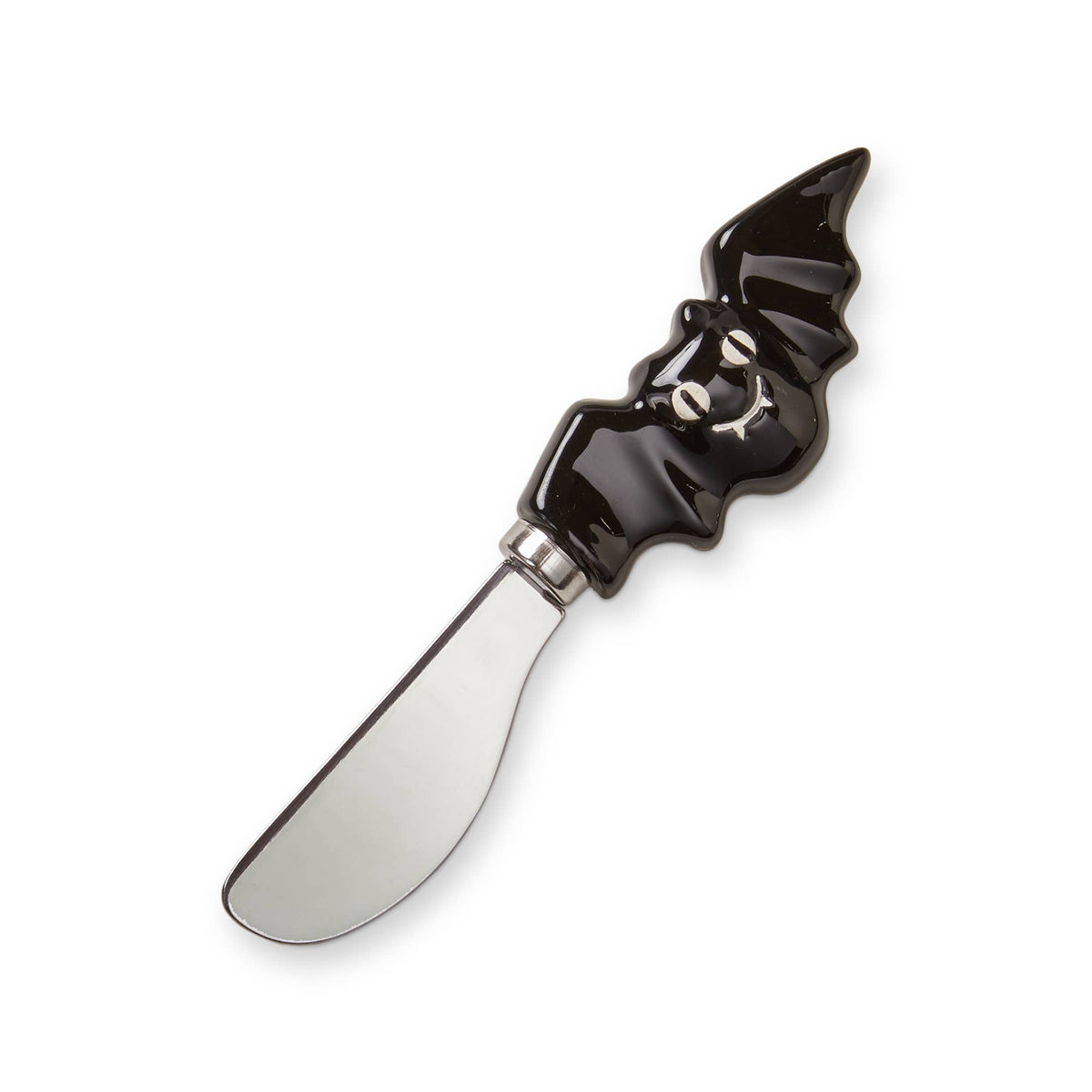 Halloween Bat Spreader Utensil, Black Earthenware & Steel