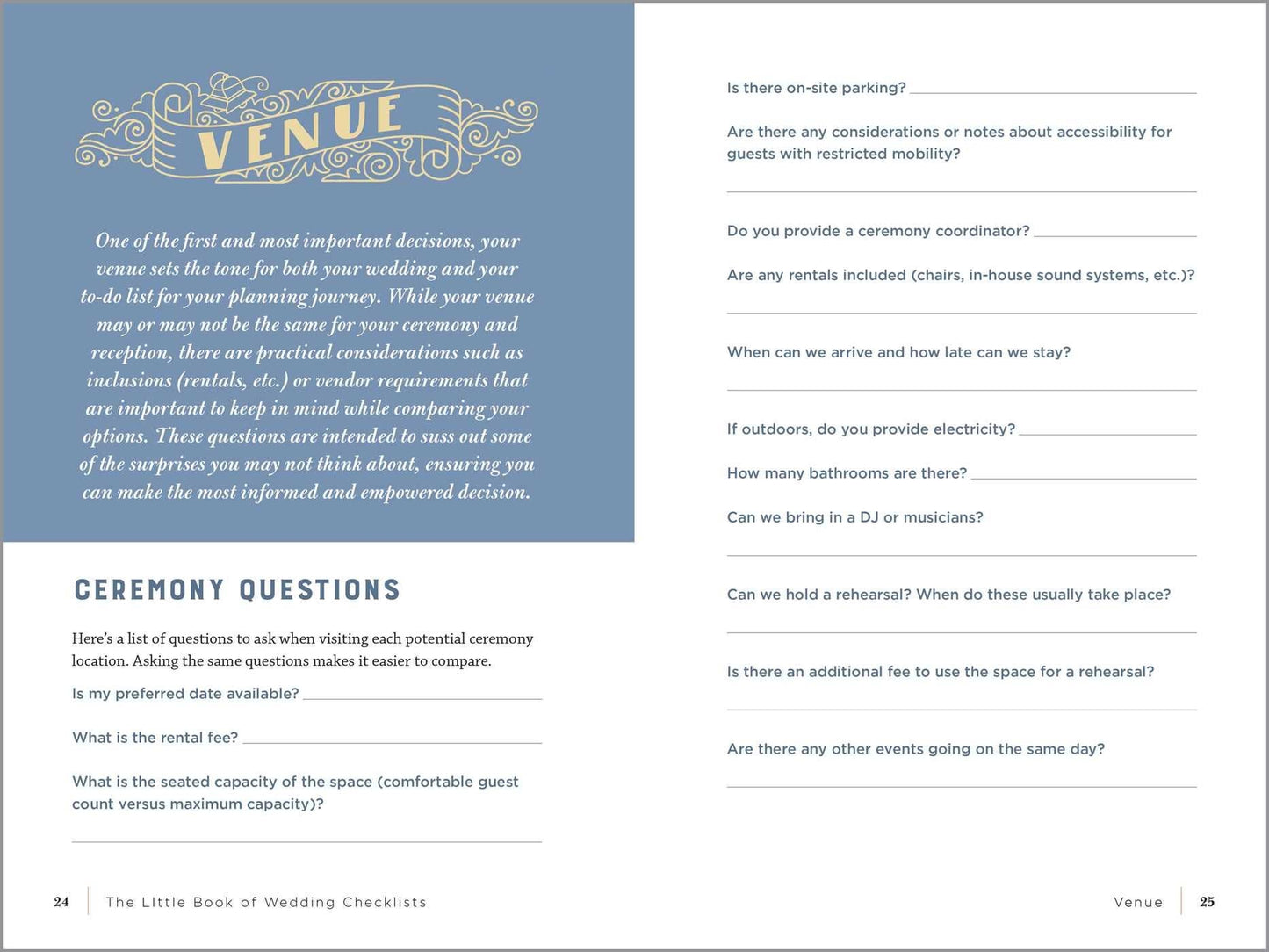 Little Book of Wedding Checklists