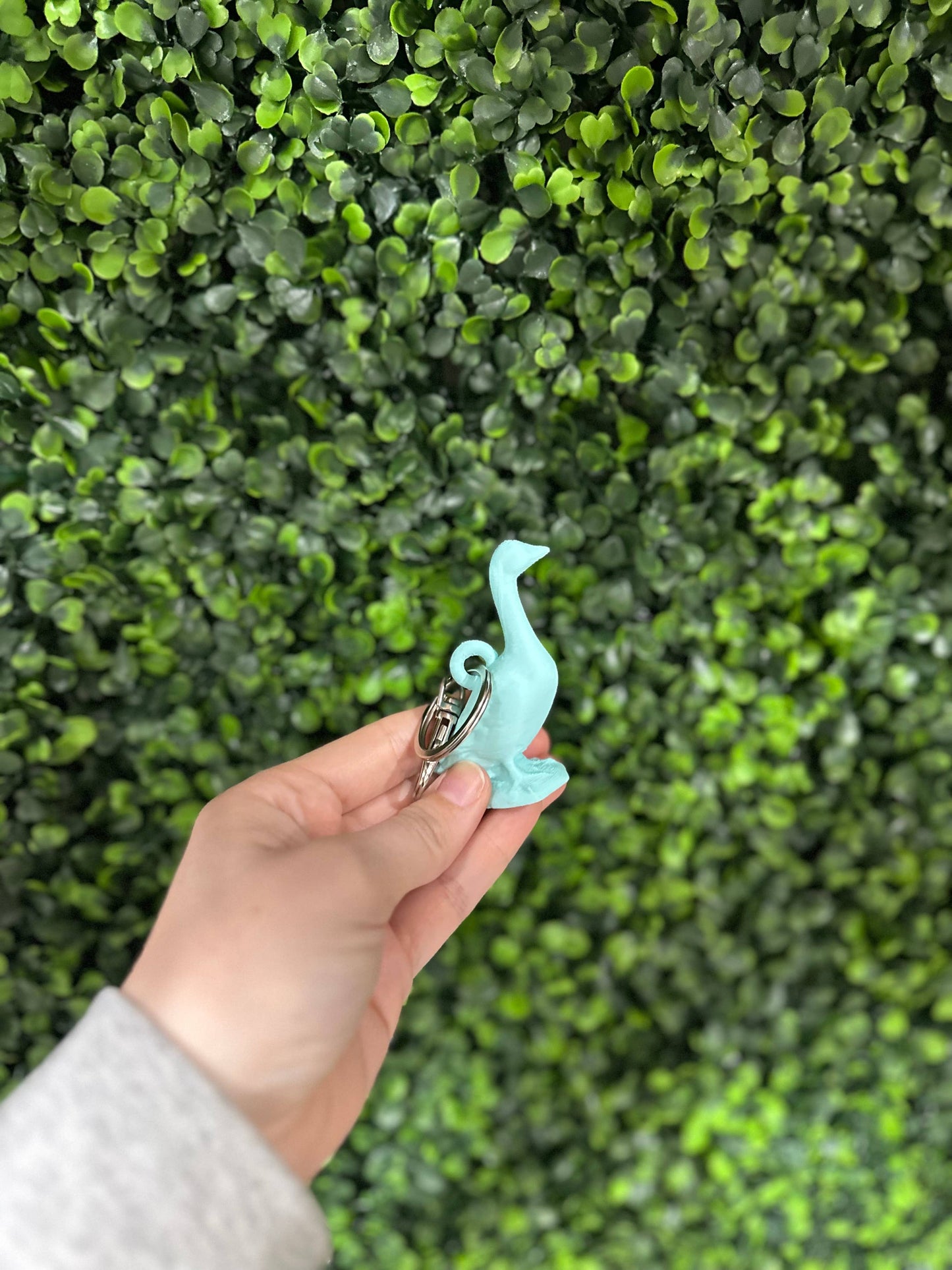 Porch Goose Keychain (green or pink)