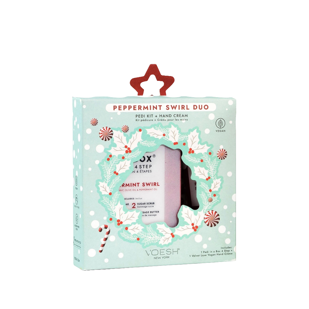 Pedi In a Box- Peppermint Swirl Duo