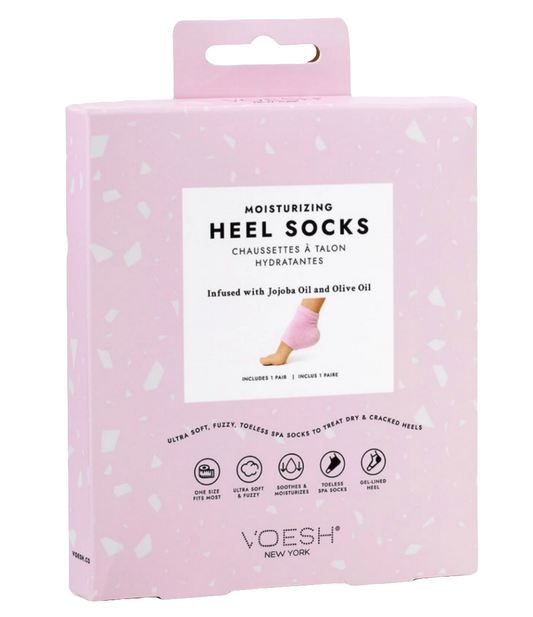 Moisturizing Heel Socks- Pink