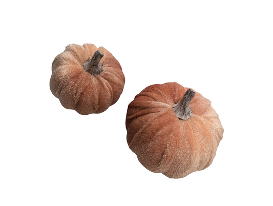 Peach Velvet Pumpkin