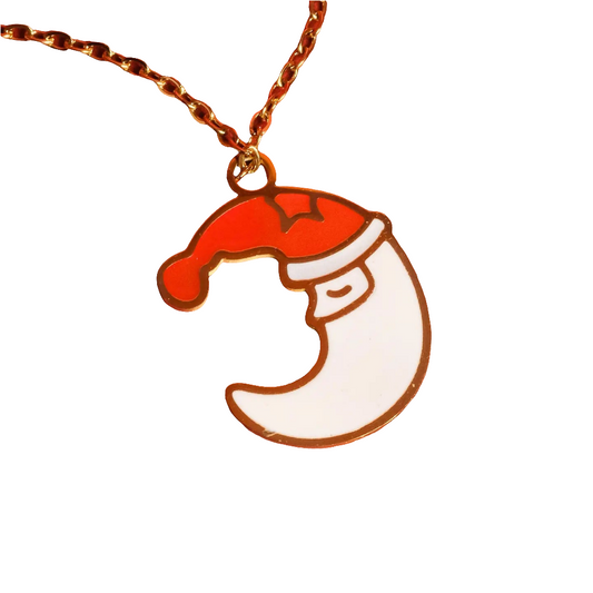 Santa Moon Necklace