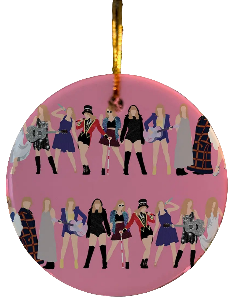 Taylor Outfits Christmas Ornament