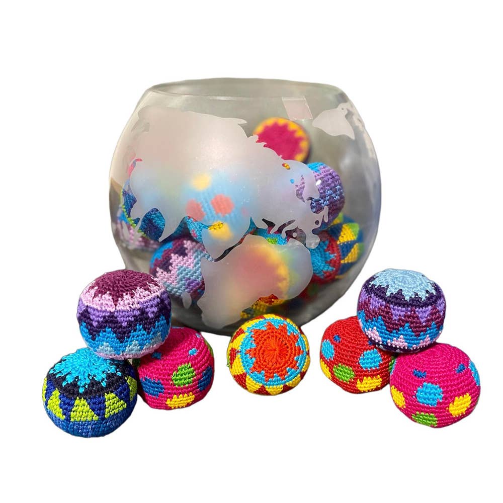 Hand Knitted Hacky Sacks from Guatemala