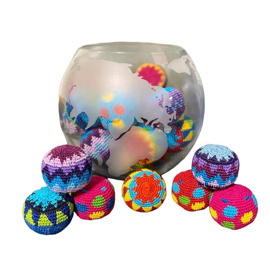 Hand Knitted Hacky Sacks from Guatemala