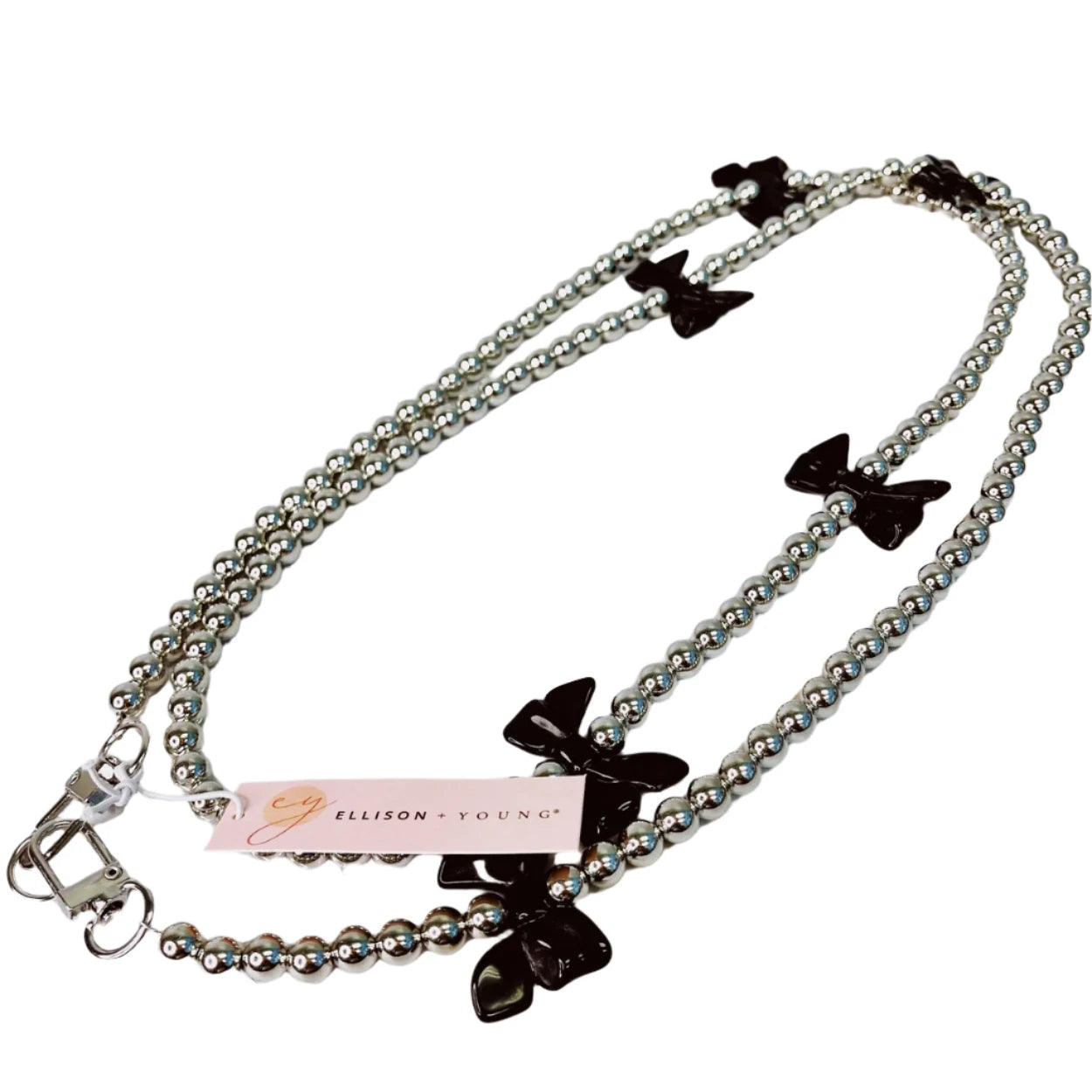 Bows and Beads Crossbody Phone Lanyard