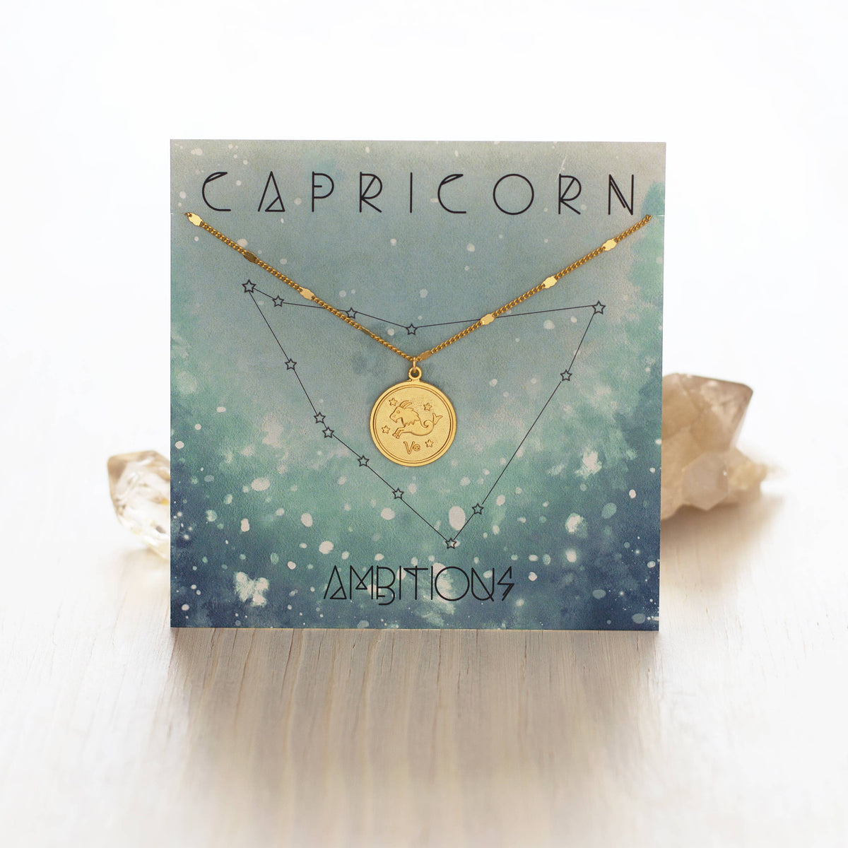 Zodiac Medallion Charm Necklace