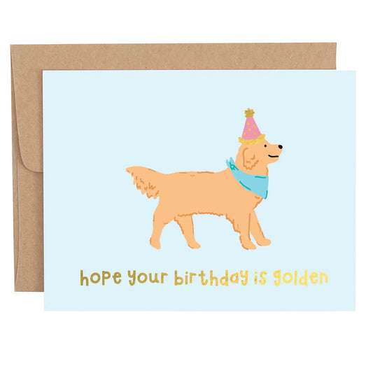 Hope Your Birthday Is Golden Greeting Card