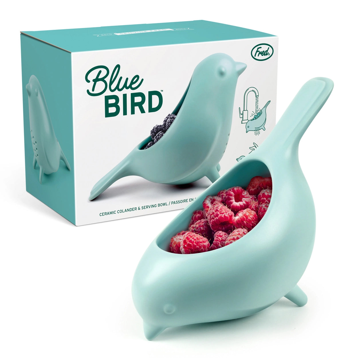 Bluebird Ceramic Berry Colander