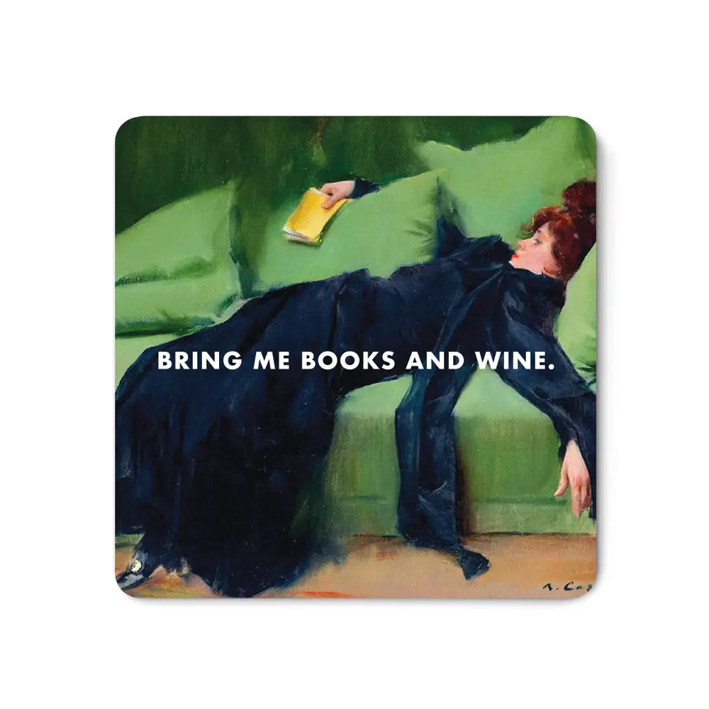 Books and Wine Magnet