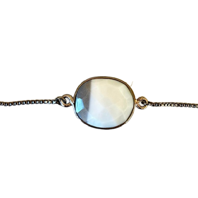 Boulder Opal Stone Slider Bracelet